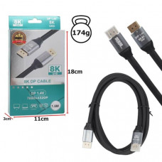 Кабель DisplayPort вилка - DisplayPort вилка, 8K, DP1.4V, длина 1,5 м (7680х4320P)