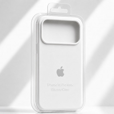 Чехол iP 18 Pro Max/17 Pro Max Silicone Case (55 White)