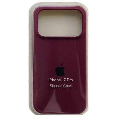 Чехол iP 17 Pro Silicone Case (45 Marsala)