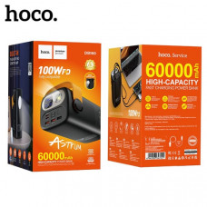 Внешний аккумулятор 60000mAh Hoco DB160 Astrum PD100W. Номинальная емкость 32400 мАч
. Вход: Type-C1/2: 100 Вт. Выход: USB1/2: 22,5 Вт, USB3: 5В/2,1А, Type-C1/2: 100 Вт, общая выходная мощность: 5В/3А. 
Светодиодный цифровой дисплей. Зарядный кабель C-C д