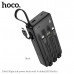 Внешний аккумулятор 20000 mAh HOCO J146A с 4 кабелями (USB-A/USB-C cable/Micro cable/Lightning). 5V-2A.