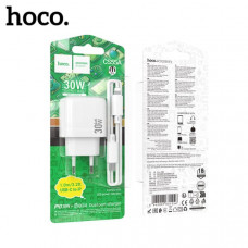 СЗУ-USB-USB-C (Type-C)-Lightning HOCO CS55A Surplus 1м, PD30W+QC3.0 18W, White