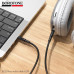Кабель Аудио 3,5 Jack-3,5 Jack BOROFONE BL25 1м, ПВХ, Black