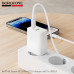 СЗУ-USB-USB-C (Type-C)-Lightning BOROFONE BAS74A Source 1м, PD20W+QC3.0 18W, White