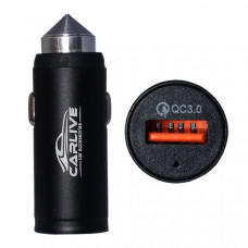 АЗУ USB CARLIVE Carlive CR26 QC3.0 5V/3A, Black, в блистере