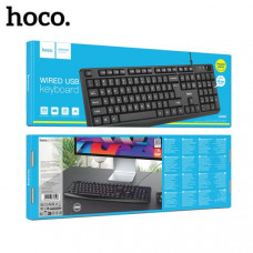 Клавиатура проводная HOCO GM60 Black +русская раскладка. Подключение USB. Длина провода: 1,45 м. 104 клавиши. Раскладка английский+русский.