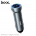 АЗУ 2USB HOCO Z54 15,5W, Metal Gray. USB-A1/A2:5V/2.4A; USB-A1+USB-A2:5V/3.1A