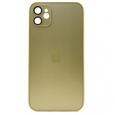 Чехол стеклянный iP 11 AG-Glass Silicone Case с защитой камеры, цвет Desert Gold
