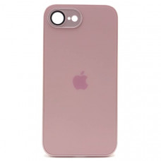 Чехол стеклянный iP 16e AG-Glass Silicone Case с защитой камеры, цвет Pink