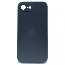 Чехол стеклянный iP 16e AG-Glass Silicone Case с защитой камеры, цвет Royal Blue