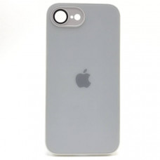 Чехол стеклянный iP 16e AG-Glass Silicone Case с защитой камеры, цвет White