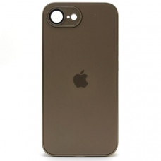 Чехол стеклянный iP 16e AG-Glass Silicone Case с защитой камеры, цвет Desert Gold