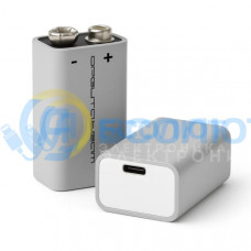Аккумулятор Орбита 6F22 (1000мАч,Li-ion,9В,Type-C)