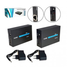Удлинитель HDMI H202 HDMI (Extender) по витой паре (RJ45) 60м (black)