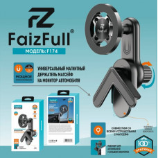 Держатель телефона магнитный FaizFull F174 магсейф на монитор автомобиля. Или дома на угол монитора компьютера. Мощное примагничивание. Надежная клейкая поверхность.