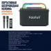 Портативная колонка FaizFull FK330 120W TWS 1+1 (караоке, 2 микрофона, пульт, кабель Type-C, кабель AUX, ремень). Макс. потреб мощность: (40 Вт х2 + 20 Вт х2) 120 Вт. Емкость аккумулятора 12000мАч. Время воспроизведения: 15 часов. Туре-с 5В/3А. Время заря