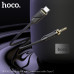 Аудио переходник Type-C(AM)-Jack3,5(AM) HOCO UPA30 1м, нейлон, Black