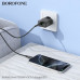 СЗУ-USB-USB-C BOROFONE BA88A PD20W+QC3.0, Black