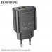СЗУ-USB-USB-C BOROFONE BA88A PD20W+QC3.0, Black