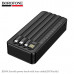 Внешний аккумулятор 20000 mAh Borofone BJ84A Black с 4мя кабелями. Два входа: USB-C/USB-A кабель: 5V/2A. 4 выхода: USB-A: 5V/2A+ кабелиMicro USB/USB-C/IP: 5V/2A. LED-индикатор зарядки.