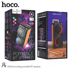 Активная напольная колонка HOCO DS42 Black-Orange ( RGB, USB/TF, AUX, микрофон, пульт). Номинальная мощность 30 Вт. 2 динамика. Емкость аккумулятора 3 600 мАч. Время работы от аккумулятора 3 ч. Питание от сети и аккумулятора. Дополнительные возможности: р