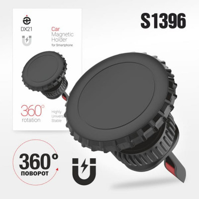 Держатель мобильного телефона магнитный Deespi DX21 на воздуховод. Вращение 360градусов.
