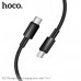 Кабель USB-C/USB-C HOCO X119 1м, PD60W, тканевая оплетка, Black