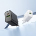 СЗУ-USB-USB-C (Type-C)-Lightning BOROFONE BA88A PD20W+QC3.0, кабель 1м, Black