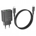СЗУ-USB-USB-C (Type-C)-Lightning BOROFONE BA88A PD20W+QC3.0, кабель 1м, Black