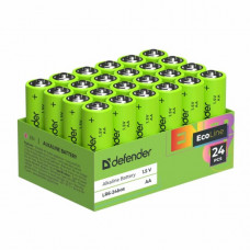 Батарейка DEFENDER LR6 EcoLine box24 (24/480)