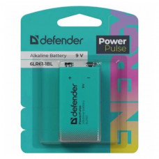 Батарейка DEFENDER 6LR61 9V PowerPulse BL-1 (10/120)