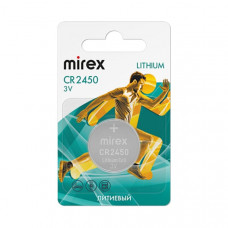 Батарейка Mirex CR2450 BL-1 (1/40), ecopack