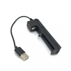СЗУ для аккумуляторных батарей 1 слот HD-9888A (18650) кабель USB. Вход DC5V/1A. Выход 4.2V/0.5A.