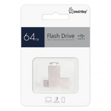 UFD 2.0 накопитель SmartBuy 64GB MC25 Metal Dual Type-C/Type-A UFD 2.0 накопитель SmartBuy 64GB MC25 Metal Dual Type-C/Type-A