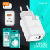 СЗУ-USB-USB-C FaizFull FC208 Turbo Charge USB-A 3.0A USB-C 30W Gan, White