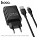 СЗУ-USB Type-C HOCO CS92A 1м, QC3.0 18W, Black