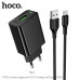 СЗУ-USB Type-C HOCO CS92A 1м, QC3.0 18W, Black