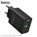 СЗУ-USB-USB-C HOCO CS94A PD20W+QC3.0 USB-A 18W, Black