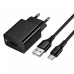 СЗУ-USB Type-C HOCO CS91A 1м, 2.1A, 10.5W, Black (18/180)
