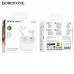 Гарнитура вакуумная Bluetooth Borofone FQ10 Joyful White. Емкость аккумулятора кейса 300mAh; наушников 40mAh. Время работы: 7 часов. Материал: ABS. Размер: 62х50х26мм. Ведущий-ведомы, голосовой помощник и др.