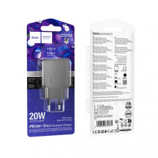СЗУ-USB-USB-C HOCO CS25A PD20W+QC3.0 18W, Black