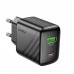 СЗУ-USB-USB-C HOCO CS25A PD20W+QC3.0 18W, Black