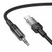 Аудио переходник Type-C(папа)-Jack3,5(папа) Hoco UPA27 1.2м, Black