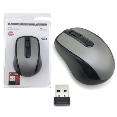 Мышь беспроводная оптическая SD 3100 Grey. Питание 2хAAA. DPI 800/1600. 2.4ГГц. Передача до 10м. Совместимость Windows 95/98/NT/ME/2000/XP/WIN8/WIN10.