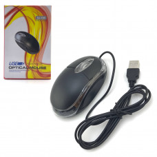 Мышь проводная SJ-100 Black. DPI 1000. Кабель 1м.