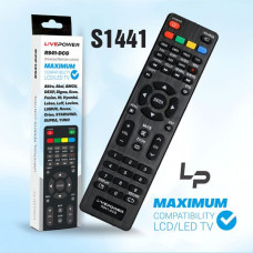 Пульт универсальный Live-Power RS41-DCG (Akira, Akai, AMCV, DEXP, Digma, Econ, Fusion, HI, Hyundai, Leben, Leff, Loview, LUMUS, Novex, Orion, STARWIND, SUPRA, YUNO)