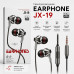 Гарнитура вакуумная Earphone JX-19, Black