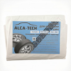 Пакеты для упаковки шин Alca-Tech, белые 4шт, 100х100см (от R12 до R20)