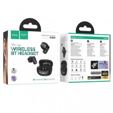 Гарнитура вкладыши Bluetooth HOCO EQ25 Midnight Black. Емкость аккумулятора: кейс 300mAh; наушник 40mAh. Время работы: 7 часа. Материал: ABS. Размер: 61х48х27мм. Поддержка переключателя Hall, переключения между ведущим и ведомым устройствами, вызова Siri 