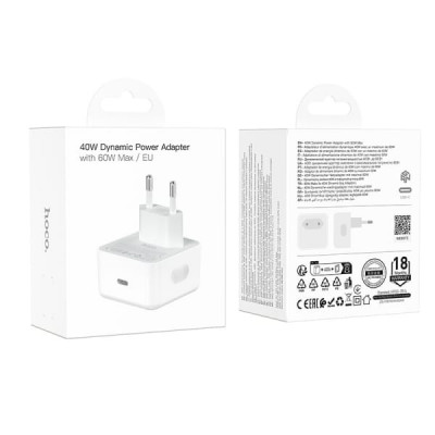 СЗУ-USB-C HOCO C161A PD40W White